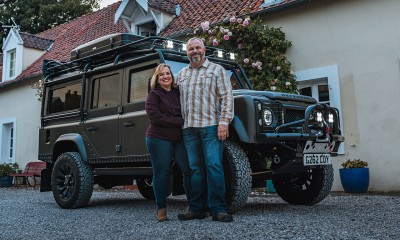 Gerri & Chris take delivery of their CELTIC Defender in France